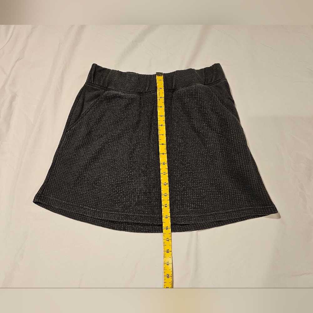 Natural Reflections Charcoal Waffle‎ Mini Skort